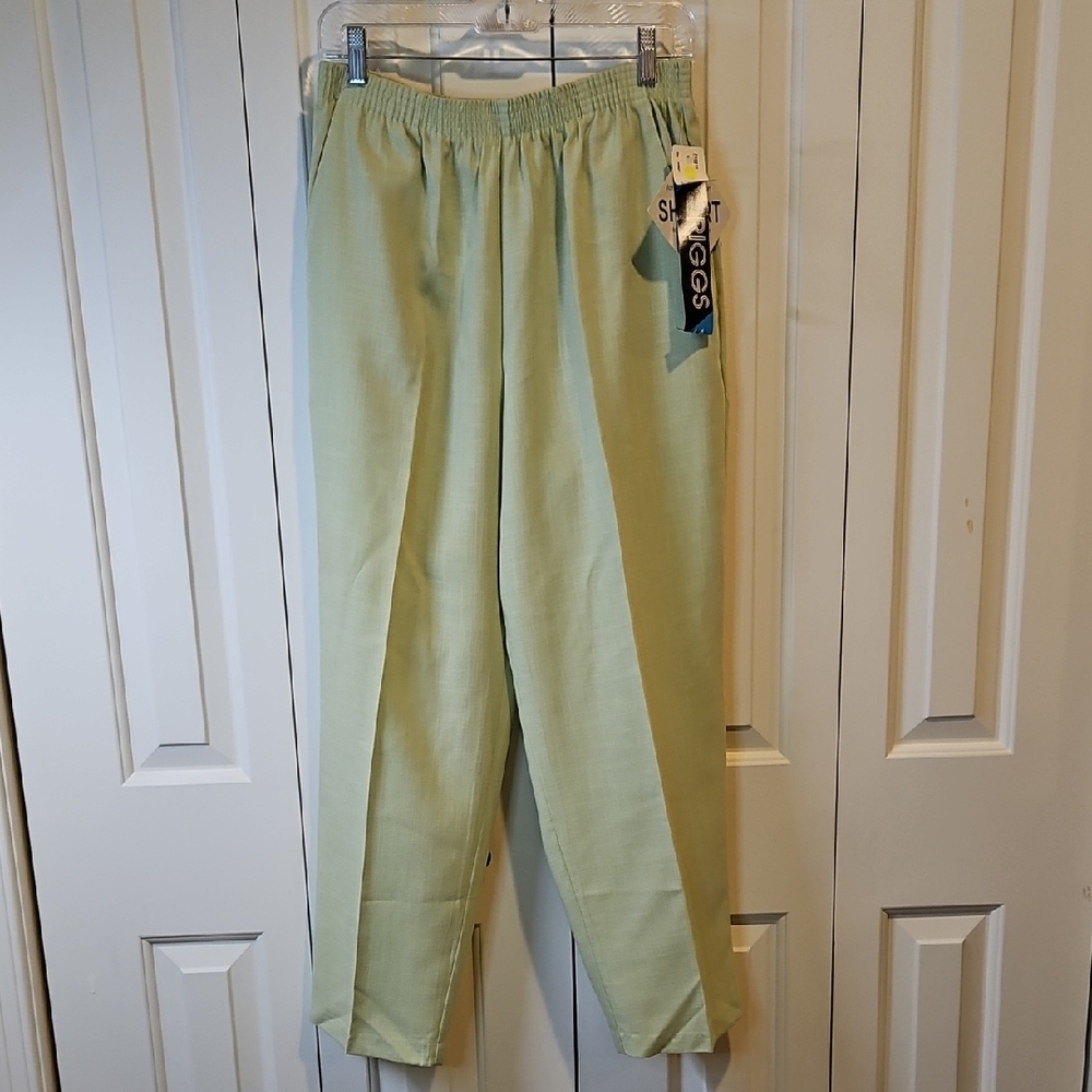 Vintage Briggs New York Pants Light Green Lime 14 New Pockets